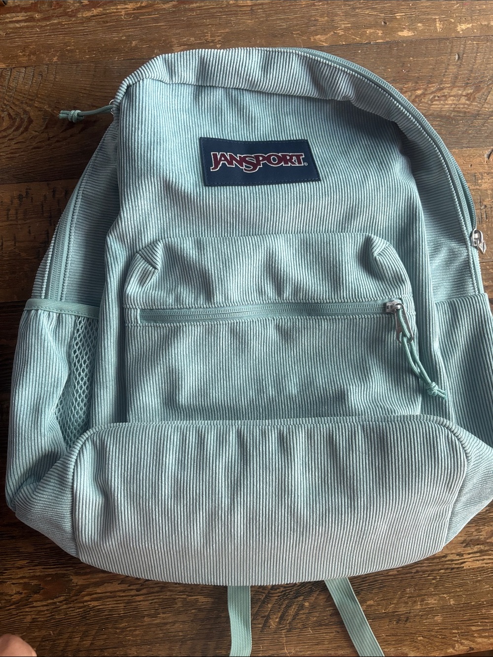 Jansport Light Blue Corduroy Backpack